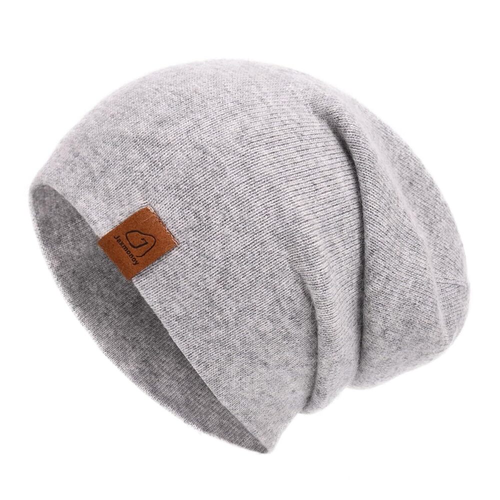 Slouchy Knit Beanies Winter Hats for Women Men Soft Warm Double Layer